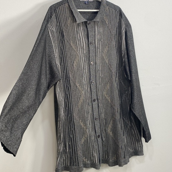 Michael Irvin 88 4XL Button Down Shirt Art to Wear Gray - Picture 6 of 11